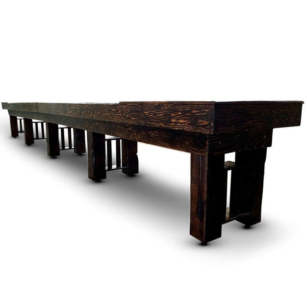 Hudson Fallbrook Shuffleboard Table 9'-22' Lengths with Custom Stain Options - Game Room Shop