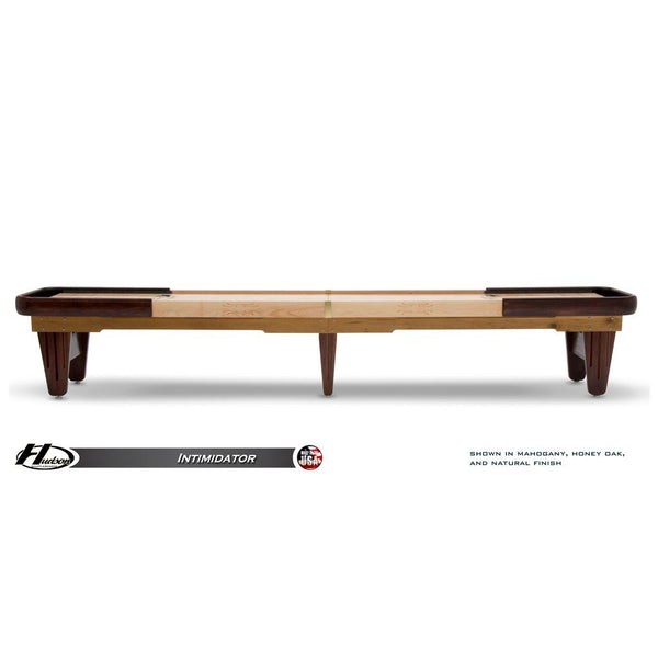 Hudson Intimidator Shuffleboard Table 9'-22' Lengths with Custom Stain Options - Game Room Shop