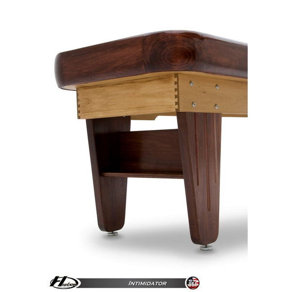Hudson Intimidator Shuffleboard Table 9'-22' Lengths with Custom Stain Options - Game Room Shop