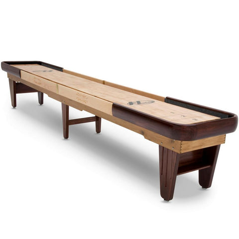 Image of Hudson Intimidator Shuffleboard Table 9'-22' Lengths with Custom Stain Options - Game Room Shop