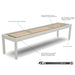 Hudson Metro Shuffleboard Table 9'-22' Lengths with Custom Stain Options - Game Room Shop