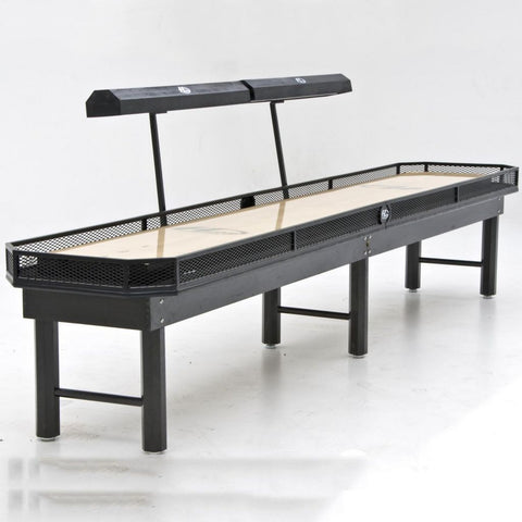 Image of Hudson Octagon Shuffleboard Table 9'-22' Lengths with Custom Stain Options - Game Room Shop