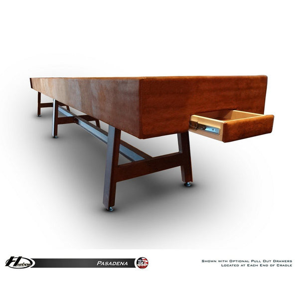 Hudson Pasadena Shuffleboard Table 9'-22' Lengths with Custom Stain Options - Game Room Shop