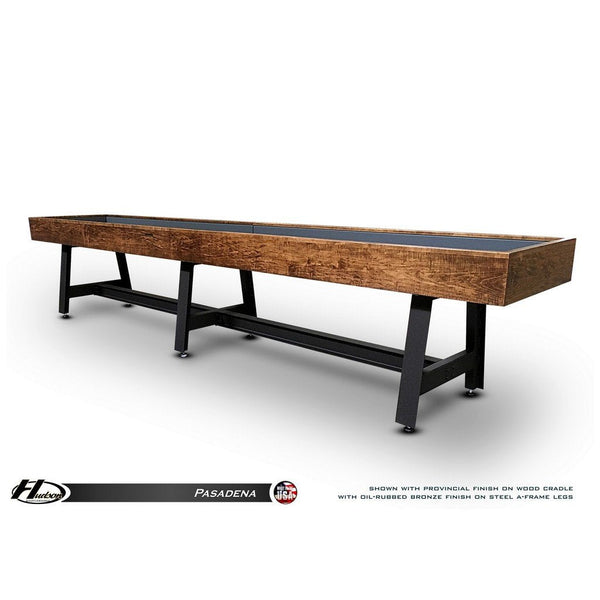 Hudson Pasadena Shuffleboard Table 9'-22' Lengths with Custom Stain Options - Game Room Shop