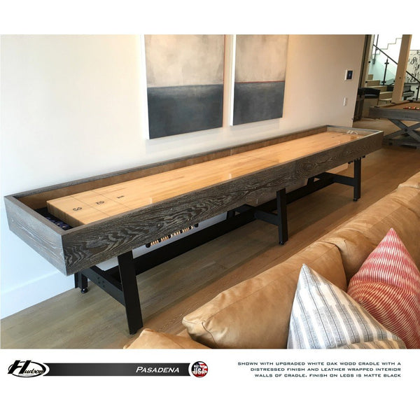 Hudson Pasadena Shuffleboard Table 9'-22' Lengths with Custom Stain Options - Game Room Shop