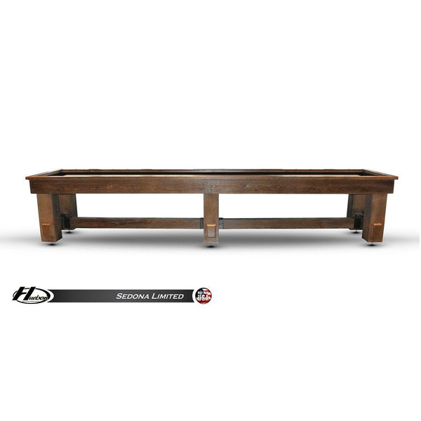 Hudson Sedona Shuffleboard Table 9'-22' Lengths with Custom Stain Options - Game Room Shop