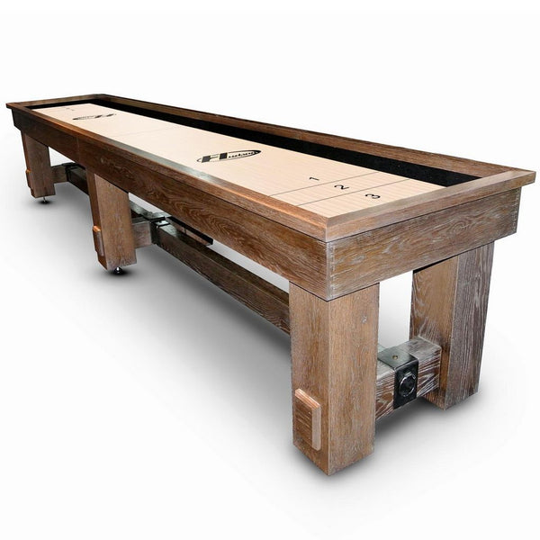 Hudson Sedona Shuffleboard Table 9'-22' Lengths with Custom Stain Options - Game Room Shop