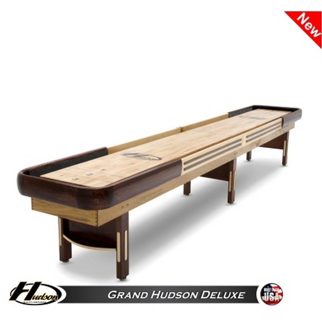 Hudson Shuffleboard Grand Hudson Deluxe 9'-22' Lengths with Custom Stain Options - Game Room Shop