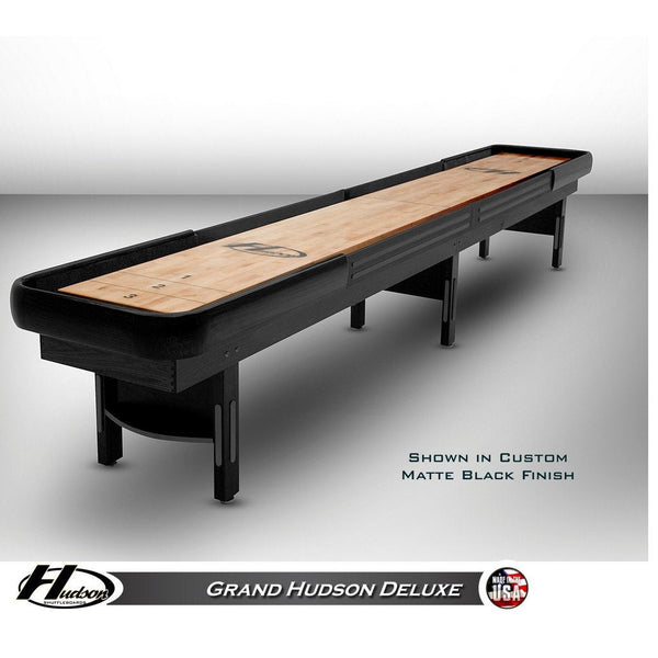 Hudson Shuffleboard Grand Hudson Deluxe 9'-22' Lengths with Custom Stain Options - Game Room Shop