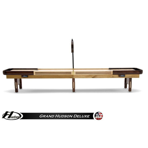 Image of Hudson Shuffleboard Grand Hudson Deluxe 9'-22' Lengths with Custom Stain Options - Game Room Shop