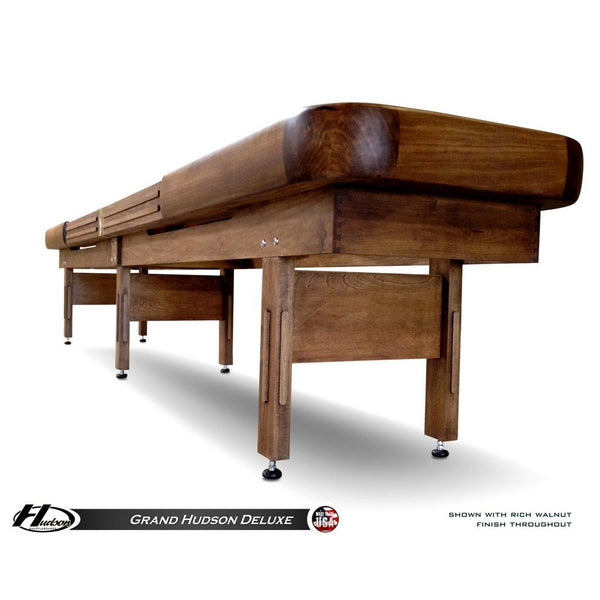 Hudson Shuffleboard Grand Hudson Deluxe 9'-22' Lengths with Custom Stain Options - Game Room Shop