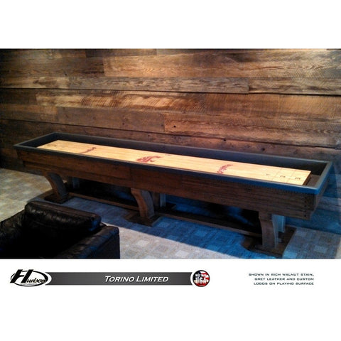 Hudson Torino Shuffleboard Table 9'-22' Lengths with Custom Stain Options - Game Room Shop