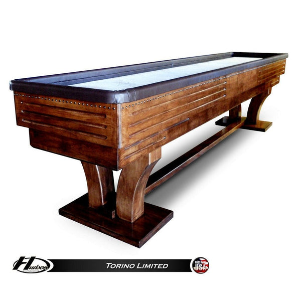 Hudson Torino Shuffleboard Table 9'-22' Lengths with Custom Stain Options - Game Room Shop