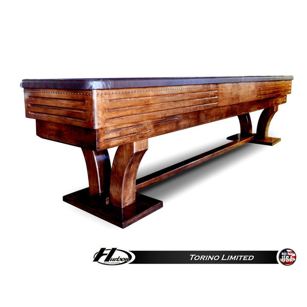 Hudson Torino Shuffleboard Table 9'-22' Lengths with Custom Stain Options - Game Room Shop