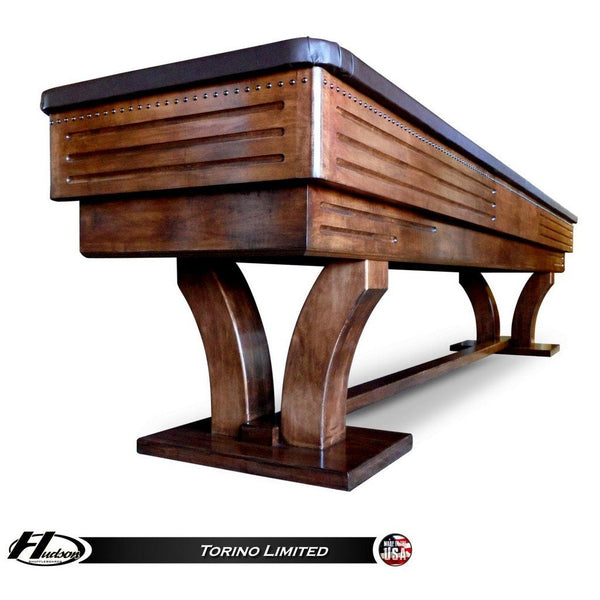 Hudson Torino Shuffleboard Table 9'-22' Lengths with Custom Stain Options - Game Room Shop