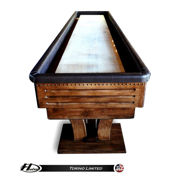 Hudson Torino Shuffleboard Table 9'-22' Lengths with Custom Stain Options - Game Room Shop