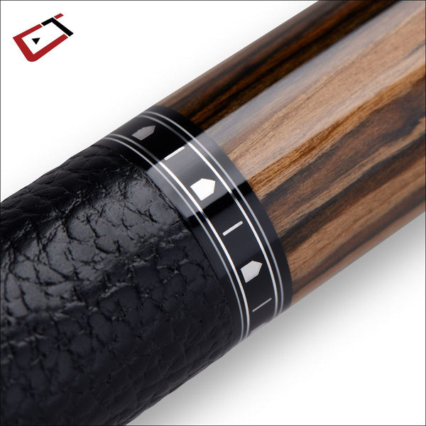 Imperial Cynergy Truewood Ebony II with Leather Wrap-Billiard Cues-Imperial-11.8 Shaft-Game Room Shop