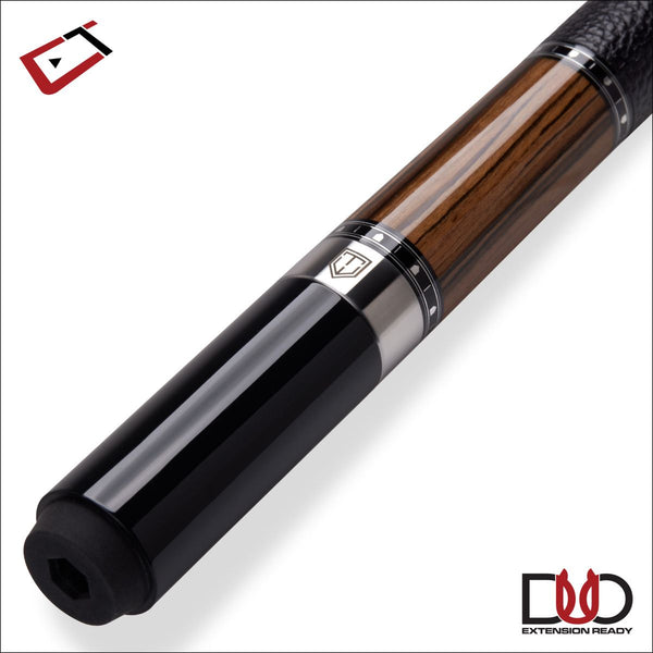 Imperial Cynergy Truewood Ebony II with Leather Wrap-Billiard Cues-Imperial-11.8 Shaft-Game Room Shop