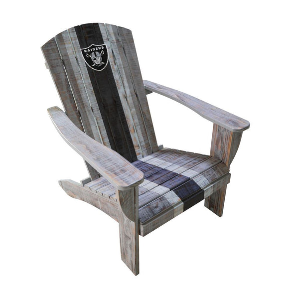 NFL Distressed Wood Adirondack Chair (Various Teams) - Game Room Shop