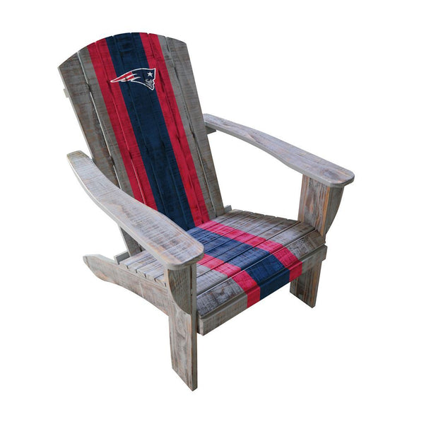 NFL Distressed Wood Adirondack Chair (Various Teams) - Game Room Shop