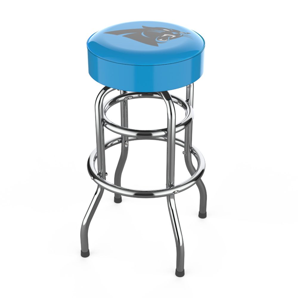 Imperial NFL Licensed Chrome bar stools (Various Teams)-Bar Stool-Imperial-CAROLINA PANTHERS-Game Room Shop
