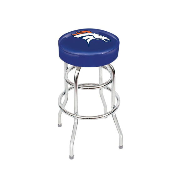 Imperial NFL Licensed Chrome bar stools (Various Teams)-Bar Stool-Imperial-DENVER BRONCOS-Game Room Shop