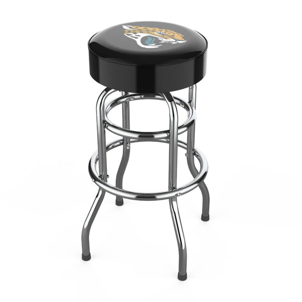 Imperial NFL Licensed Chrome bar stools (Various Teams)-Bar Stool-Imperial-JACKSONVILLE JAGUARS-Game Room Shop