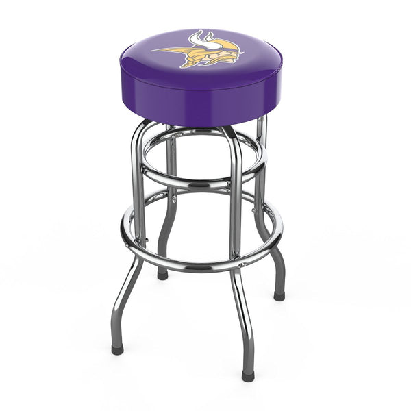 Imperial NFL Licensed Chrome bar stools (Various Teams)-Bar Stool-Imperial-MINNESOTA VIKINGS-Game Room Shop