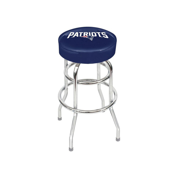 Imperial NFL Licensed Chrome bar stools (Various Teams)-Bar Stool-Imperial-NEW ENGLAND PATRIOTS-Game Room Shop
