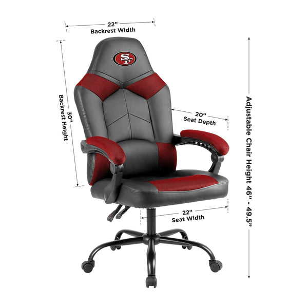 Imperial NFL Licensed Oversized Office Chair-Gaming Chair-Imperial-Green Bay Packers-Game Room Shop