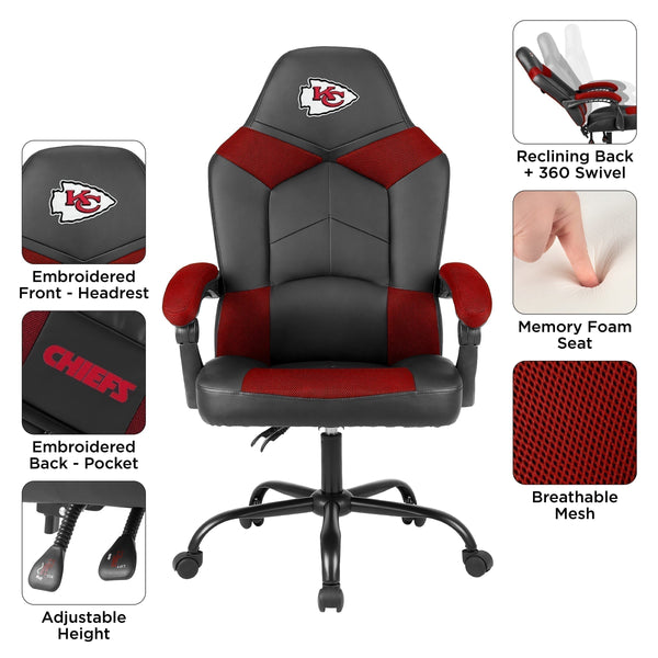 Imperial NFL Licensed Oversized Office Chair-Gaming Chair-Imperial-Green Bay Packers-Game Room Shop