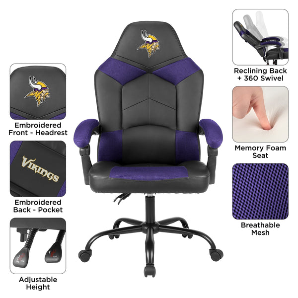 Imperial NFL Licensed Oversized Office Chair-Gaming Chair-Imperial-Green Bay Packers-Game Room Shop