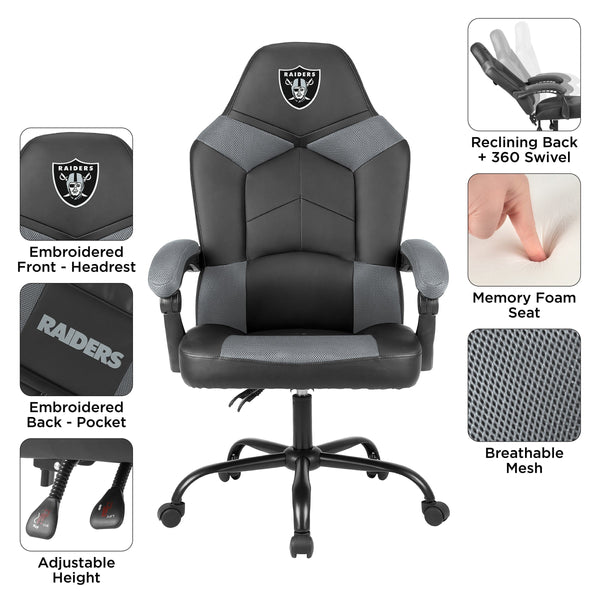 Imperial NFL Licensed Oversized Office Chair-Gaming Chair-Imperial-Green Bay Packers-Game Room Shop