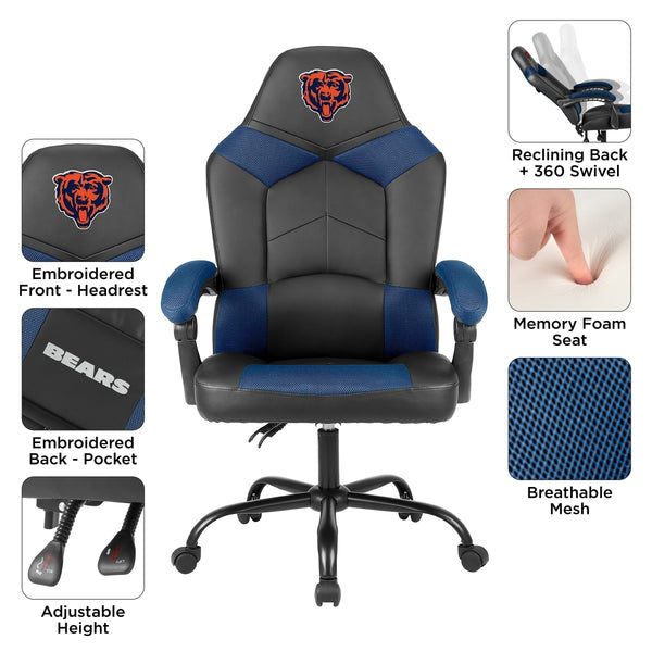 Imperial NFL Licensed Oversized Office Chair-Gaming Chair-Imperial-Green Bay Packers-Game Room Shop