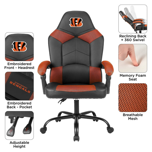 Imperial NFL Licensed Oversized Office Chair-Gaming Chair-Imperial-Green Bay Packers-Game Room Shop