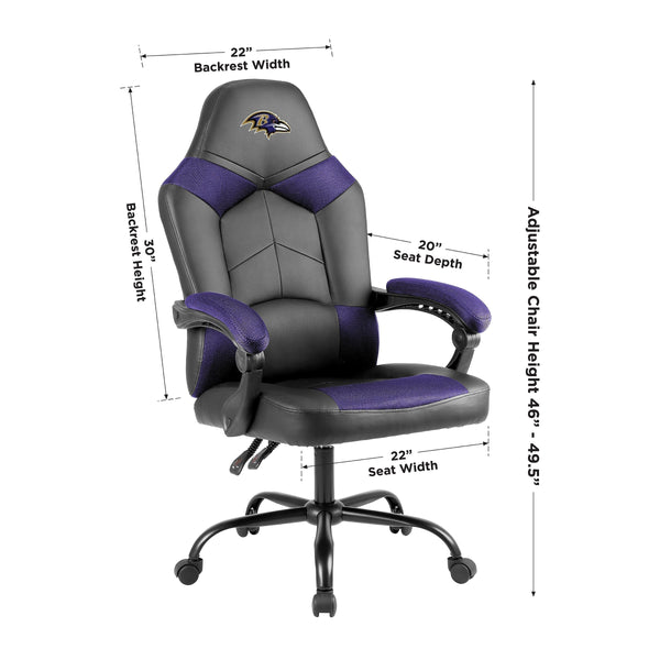 Imperial NFL Licensed Oversized Office Chair-Gaming Chair-Imperial-Green Bay Packers-Game Room Shop