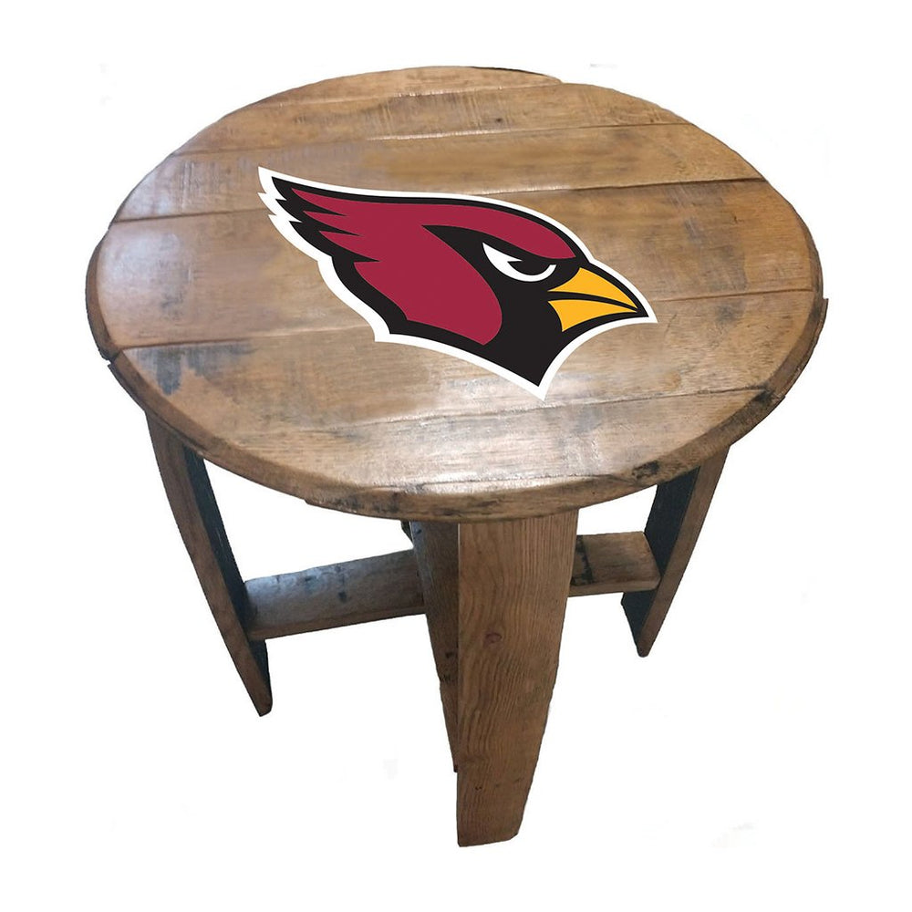 NFL MLB Oak Barrel Table (Various Teams)-Furniture-Imperial-ARIZONA CARDINALS-NFL-Game Room Shop
