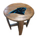 NFL MLB Oak Barrel Table (Various Teams)-Furniture-Imperial-CAROLINA PANTHERS-NFL-Game Room Shop