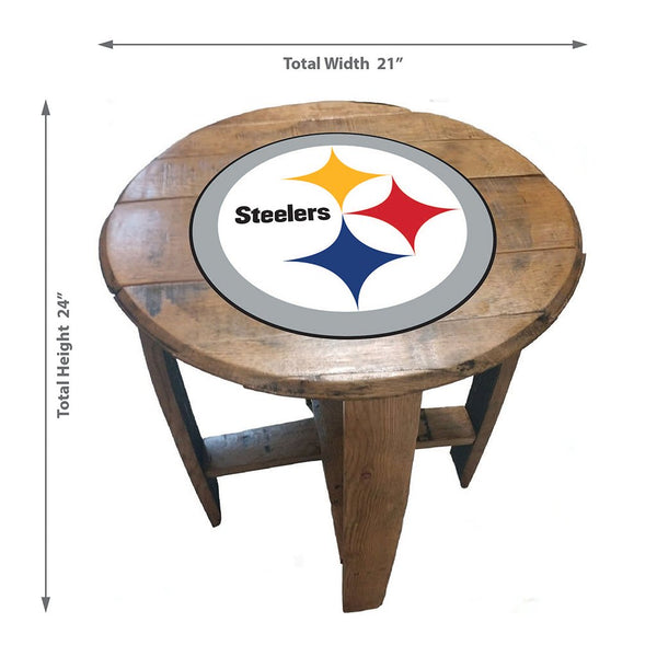NFL MLB Oak Barrel Table (Various Teams)-Furniture-Imperial-GREEN BAY PACKERS-NFL-Game Room Shop