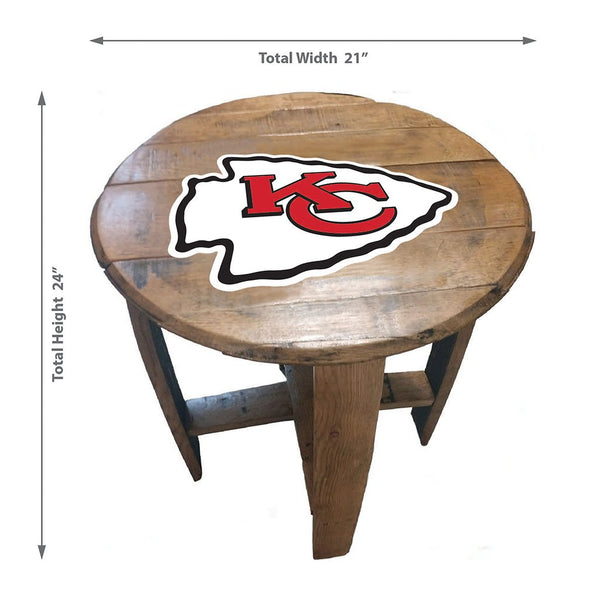 NFL MLB Oak Barrel Table (Various Teams)-Furniture-Imperial-GREEN BAY PACKERS-NFL-Game Room Shop