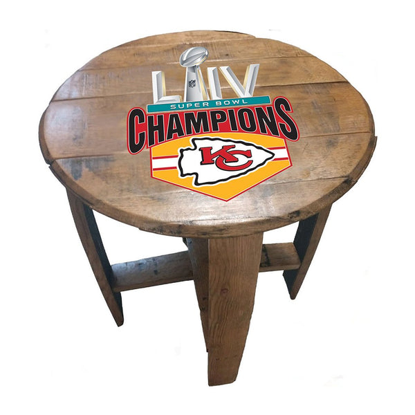 NFL MLB Oak Barrel Table (Various Teams)-Furniture-Imperial-GREEN BAY PACKERS-NFL-Game Room Shop