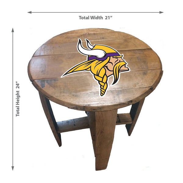 NFL MLB Oak Barrel Table (Various Teams)-Furniture-Imperial-GREEN BAY PACKERS-NFL-Game Room Shop