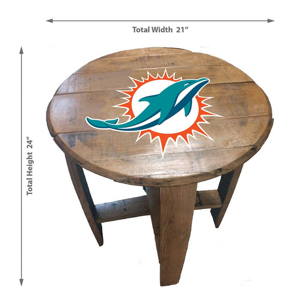 NFL MLB Oak Barrel Table (Various Teams)-Furniture-Imperial-GREEN BAY PACKERS-NFL-Game Room Shop