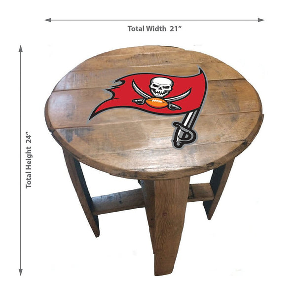 NFL MLB Oak Barrel Table (Various Teams)-Furniture-Imperial-GREEN BAY PACKERS-NFL-Game Room Shop