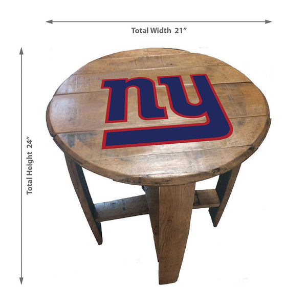 NFL MLB Oak Barrel Table (Various Teams)-Furniture-Imperial-GREEN BAY PACKERS-NFL-Game Room Shop