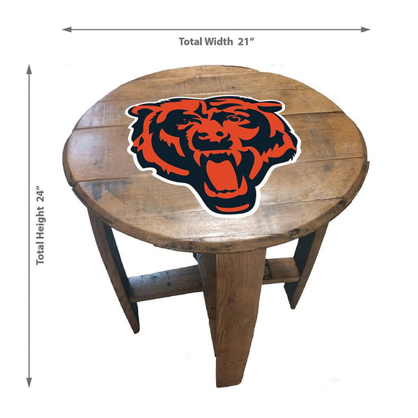 NFL MLB Oak Barrel Table (Various Teams)-Furniture-Imperial-GREEN BAY PACKERS-NFL-Game Room Shop
