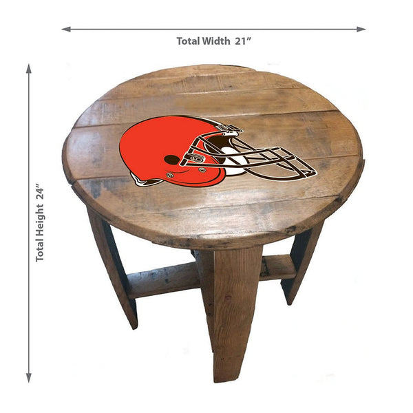 NFL MLB Oak Barrel Table (Various Teams)-Furniture-Imperial-GREEN BAY PACKERS-NFL-Game Room Shop