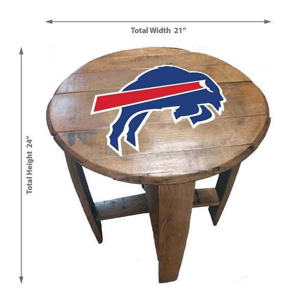 NFL MLB Oak Barrel Table (Various Teams)-Furniture-Imperial-GREEN BAY PACKERS-NFL-Game Room Shop