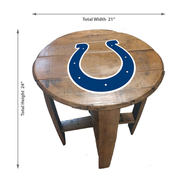 NFL MLB Oak Barrel Table (Various Teams)-Furniture-Imperial-GREEN BAY PACKERS-NFL-Game Room Shop