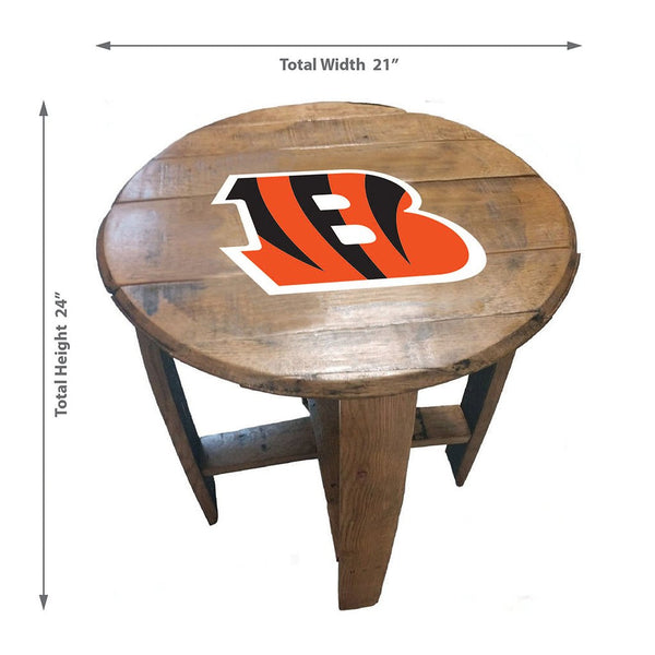 NFL MLB Oak Barrel Table (Various Teams)-Furniture-Imperial-GREEN BAY PACKERS-NFL-Game Room Shop